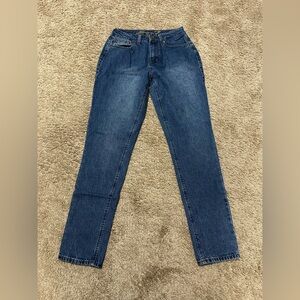 Seven7 Blue Denim Jeans with Gold Accents B-53